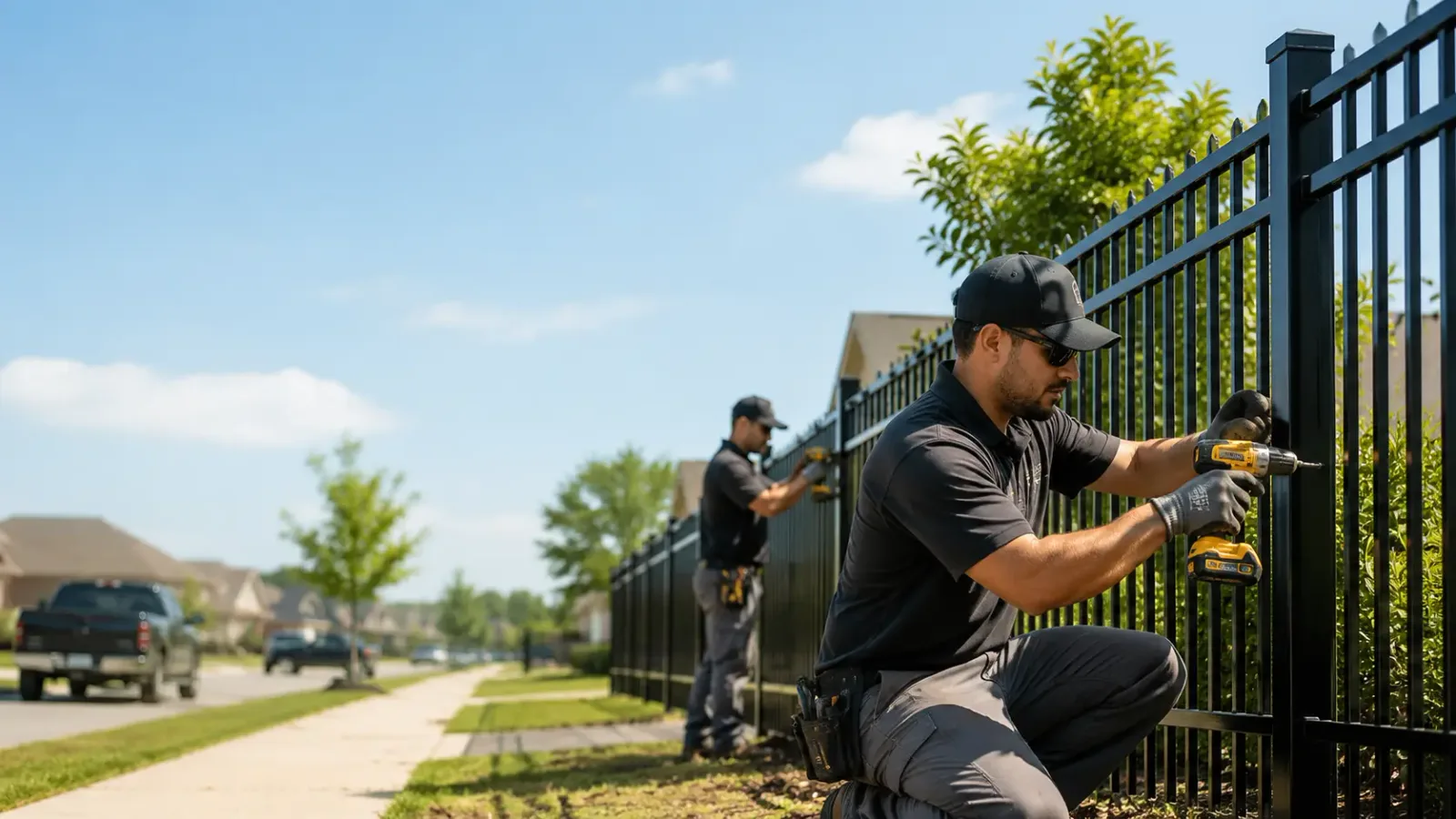 Metal Fence Installation in Wake Forest, NC